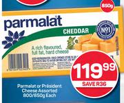 Parmalat Or President Cheese Assorted-800/850g Each