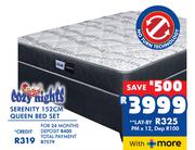 Cozy Nights Serenity 152cm Queen Bed Set