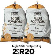 Potjie Potato Thriftpacks-For 2 x 1kg