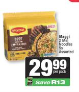 Maggi 2 Min Noodles Assorted-5s Per Pack