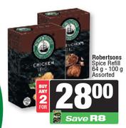 Robertsons Spice Refill 64gm/100gm Assorted-For Any 2