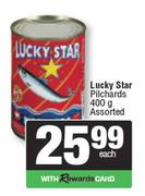 Lucky Star Pilchards Assorted-400gm Each