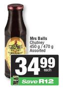 Mrs Balls Chutney Assorted-450gm/470gm Each