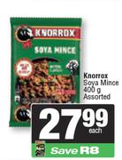 Knorrox Soya Mince Assorted-400gm Each
