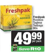 Freshpak Rooibos Tagless Teabags-80s Per Pack