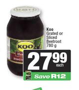 Koo Grated Or Sliced Beetroot-780gm Each