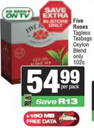 Five Roses Tagless Teabags (Ceylon Blend Only)-102s Per Pack