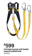 Full Body Harness With Double Lanyard Scaffold Hook 81457416