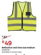 Reflective Vest Lime Size Medium 81480728
