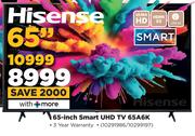 Hisense 65" Smart UHD TV 65A6K