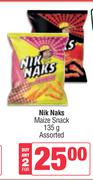 Nik Naks Maize Snack Assorted-For Any 2 x 135g