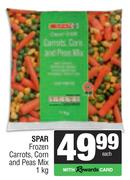 Spar Frozen Carrots, Corn And Peas Mix-1kg
