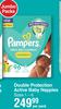 Pampers Double Protection Active Baby Nappies Jumbo Pack Sizes 1-6-Per Pack