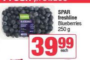 Spar Freshline Blueberries-250g Each