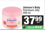 Johnson's Baby Petroleum Jelly-250ml Each