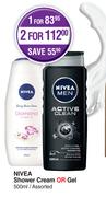 Nivea Shower Cream Or Gel Assorted-For 2 x 500ml
