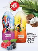 Satiskin Shower Gel Assorted-1Ltr Each
