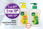 Dettol Liquid Hand Wash Assorted-For 2 x 200ml 