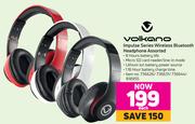 Volkano Impulse Series Wireless Bluetooth Headphone Assorted-Each