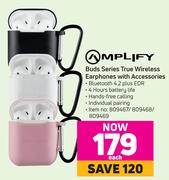 Amplify Buds Series True Wireless Earphones With Accessories