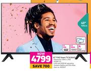 Hisense 43" FHD Smart TV 43A4G