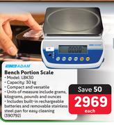 BB Adam Bench Portion Scale-Each