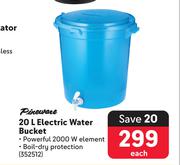 Pineware Electric Water Bucket-20Ltr Each