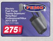 Femo Electric Fuel Pump Toyota Quantum/Yaris/Rav/Professional/Hilux 2013-2018 FEM.TOY11999-Each