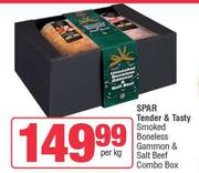 Spar Tender & Tasty Smoked Boneless Gammon & Salt Beef Combo Box-Per Kg