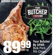 Your Butcher By Spar Bulk Pork Rib Chops-Per Kg