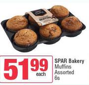 Spar Bakery Muffins Assorted-6s Each