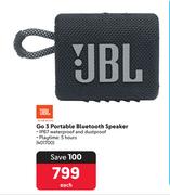 JBL Go 3 Portable Bluetooth Speaker 401700