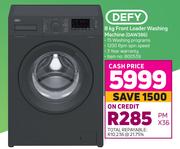 Defy 8Kg Front Loader Washing Machine DAW386