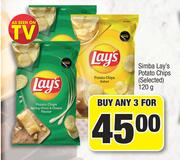 Simba Lay's Potato Chips (Selected)-For Any 3 x 120g