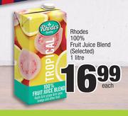 Rhodes 100% Fruit Juice Blend (Selected)-1Ltr Each