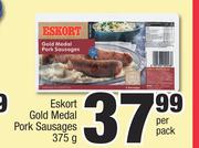 Eskort Gold Medal Pork Sausages-375g Per Pack