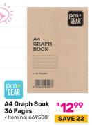 Pen+ Gear A4 Graph Book 36 Pages 669500