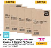 Pen+ Gear A4 Ledger 72 Pages Or Cash Journal 8-Column 72 Pages-Each
