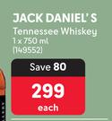 Jack Daniel's Tennessee Whisky-750ml Each