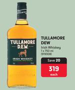 Tullamore Dew Irish Whisky-750ml Each