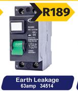 Earth Leakage 63 Amp 34514