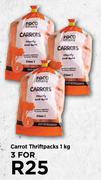 Carrot Thriftpacks-For 3 x 1Kg