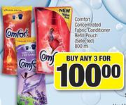 Comfort Concentrated Fabric Conditioner Refill Pouch-3x800ml