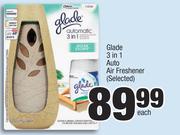 Glade 3 In 1 Auto Air Freshener-Each
