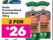 Sasko Premium Sliced Brown Bread-For 2 x 700g