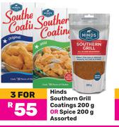Hinda Southern Grill Coating 200g Or Spice 200g Assorted-For 3