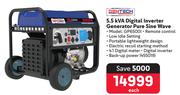 Gentech 5.5 KVA Digital Inverter Generator Pure Sine Wave GP65001