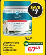 Lifestyle Food Odourless Coconut Cooking Oil-1Ltr