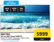 Sinotec 147cm (58") Smart UHD TV STL-58S1U