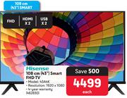 Hisense 108cm (43") Smart FHD TV